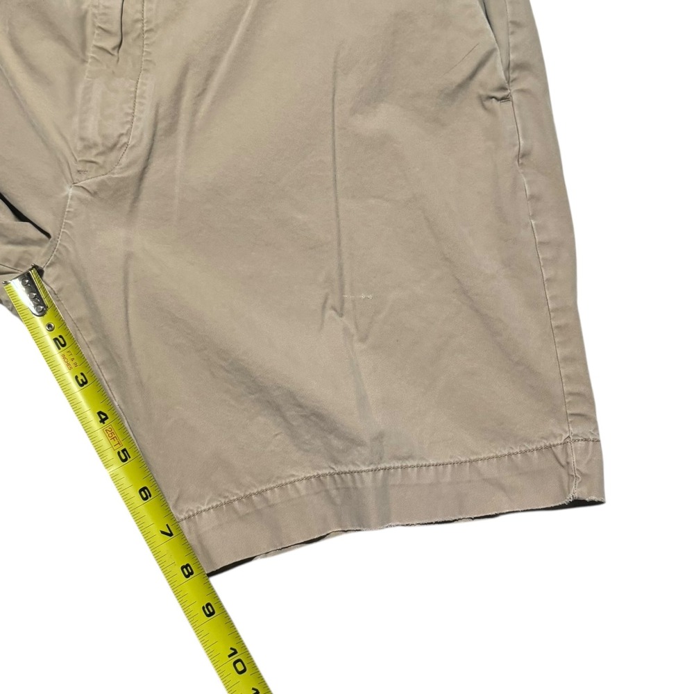 Polo Ralph Lauren Straight Fit 100% Pima Cotton Tan/Khaki Shorts Men's 40 FLAW - Picture 10 of 11